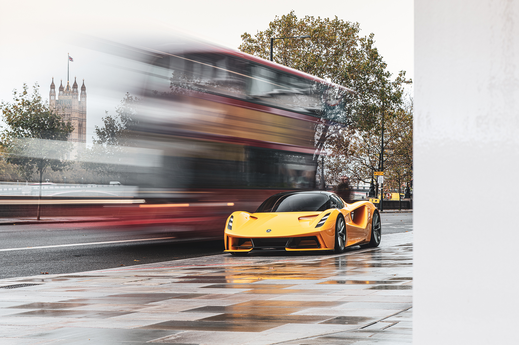 lotus evija positioned in london by mack logistics