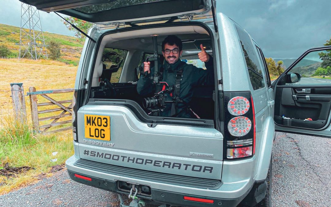 mack logistics vehicle supporting film crew members to create promotional content for automotive OEM